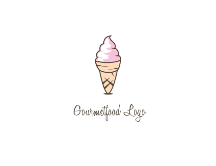 ice cream swirl in cone