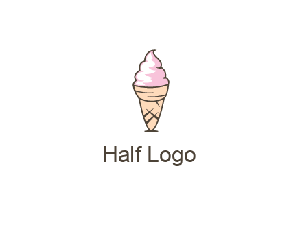 ice cream swirl in cone