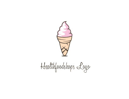 ice cream swirl in cone