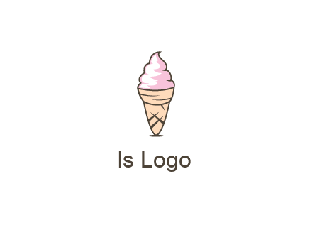 ice cream swirl in cone