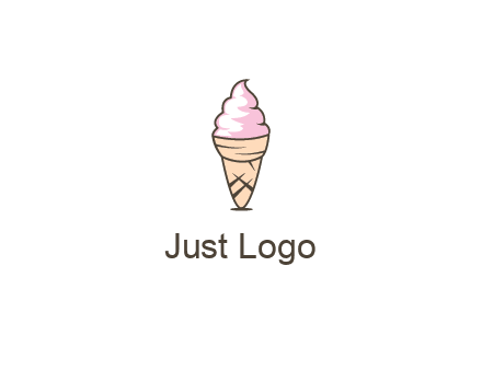 ice cream swirl in cone