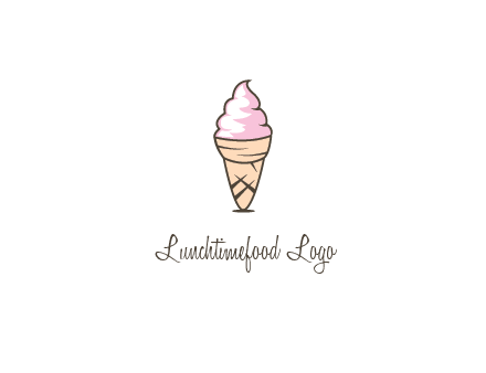 ice cream swirl in cone