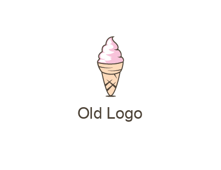 ice cream swirl in cone