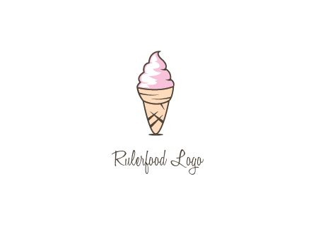 ice cream swirl in cone