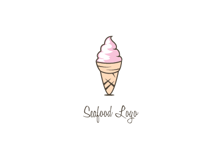 ice cream swirl in cone