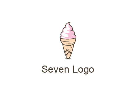 ice cream swirl in cone