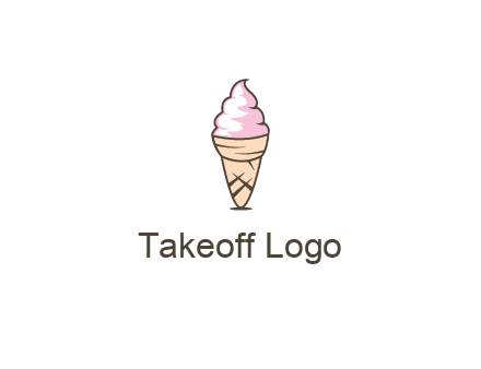 ice cream swirl in cone