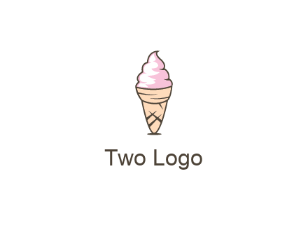 ice cream swirl in cone