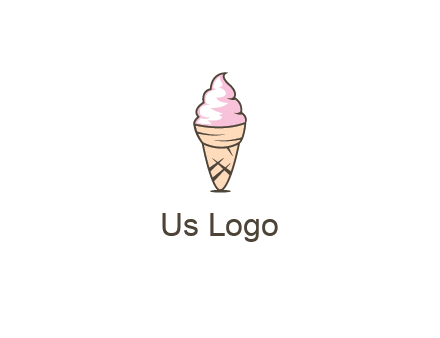 ice cream swirl in cone