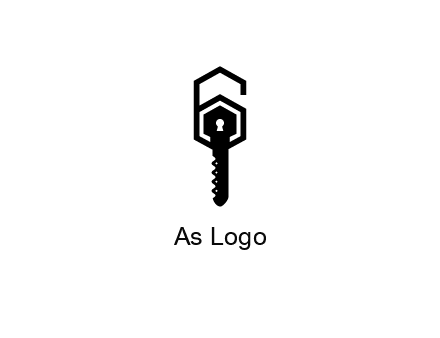 number 6 forming from key