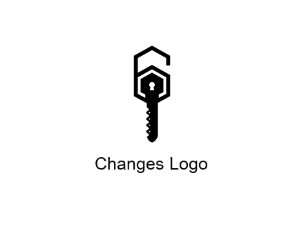 number 6 forming from key