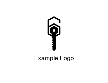 number 6 forming from key
