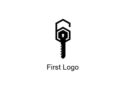 number 6 forming from key