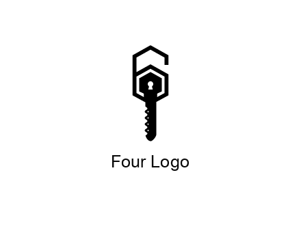 number 6 forming from key