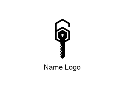 number 6 forming from key