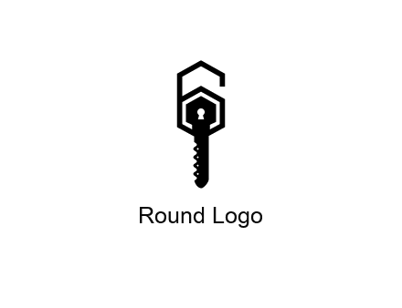 number 6 forming from key