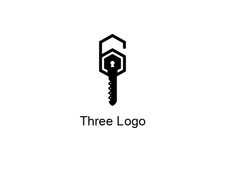 number 6 forming from key