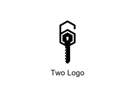 number 6 forming from key