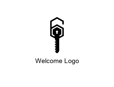 number 6 forming from key
