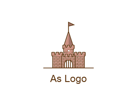 flag on top of castle