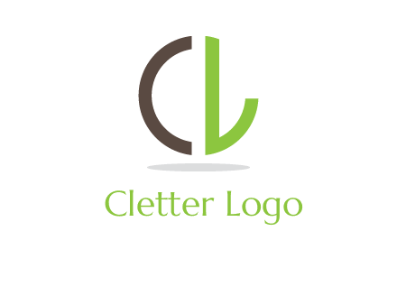 letter CD forming circle