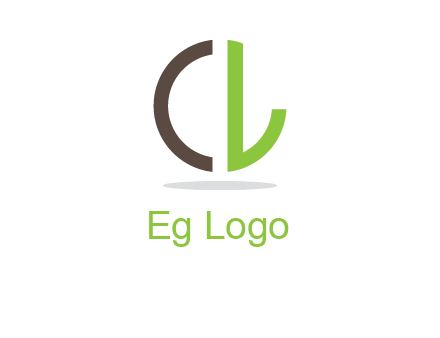 letter CD forming circle