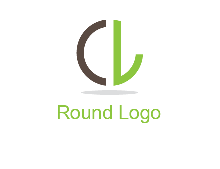 letter CD forming circle