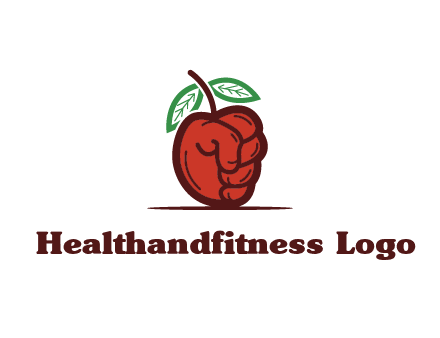 red apple for beverage logo