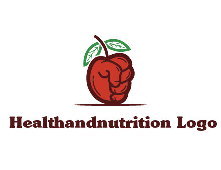 red apple for beverage logo