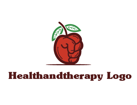red apple for beverage logo