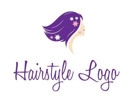 stars ornament on hair woman head fashion logo icon