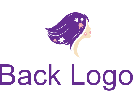 stars ornament on hair woman head fashion logo icon