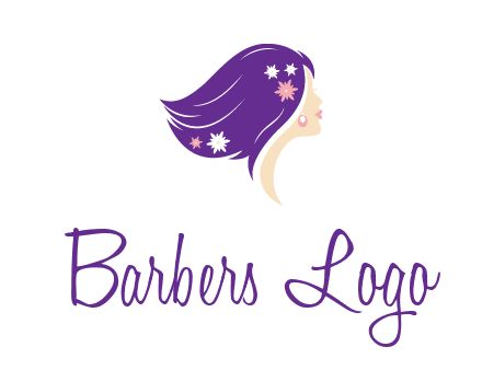 stars ornament on hair woman head fashion logo icon