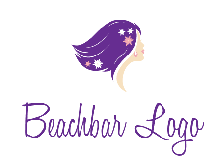 stars ornament on hair woman head fashion logo icon