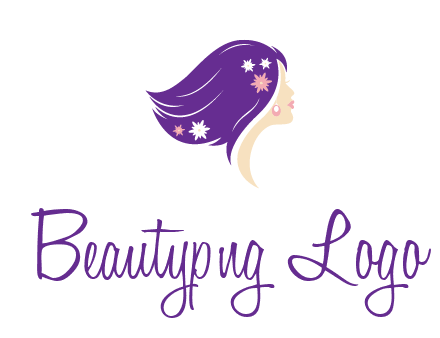stars ornament on hair woman head fashion logo icon