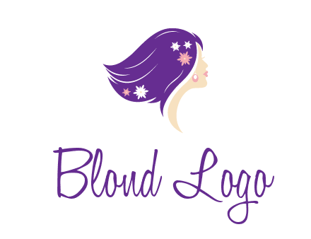 stars ornament on hair woman head fashion logo icon