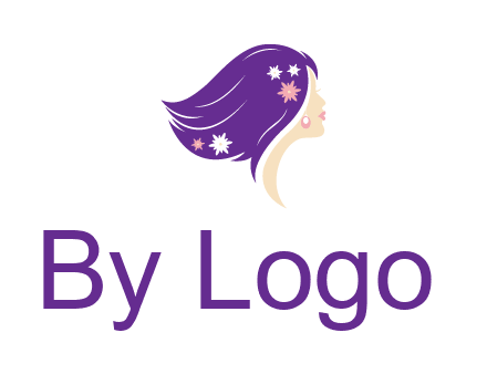 stars ornament on hair woman head fashion logo icon