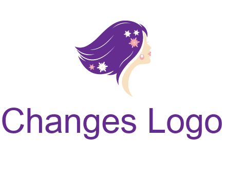 stars ornament on hair woman head fashion logo icon