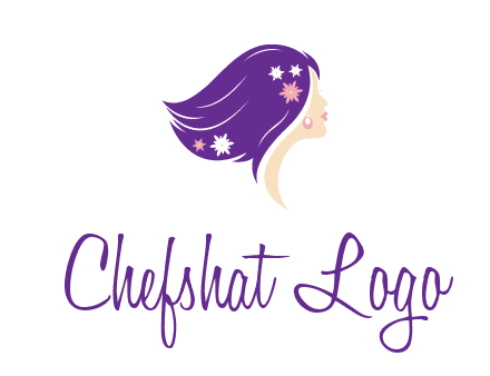 stars ornament on hair woman head fashion logo icon