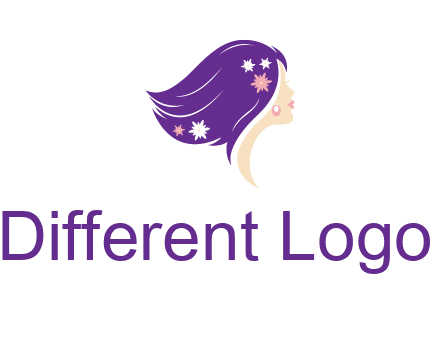 stars ornament on hair woman head fashion logo icon