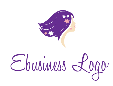 stars ornament on hair woman head fashion logo icon