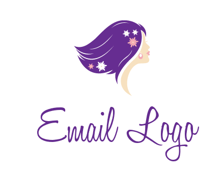 stars ornament on hair woman head fashion logo icon