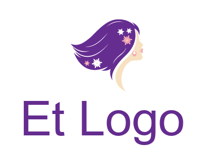 stars ornament on hair woman head fashion logo icon