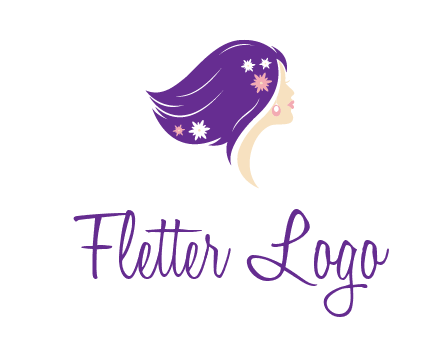 stars ornament on hair woman head fashion logo icon