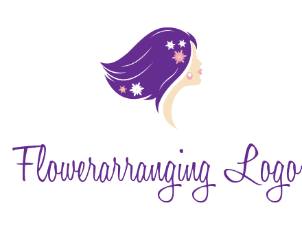 stars ornament on hair woman head fashion logo icon