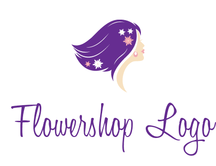 stars ornament on hair woman head fashion logo icon