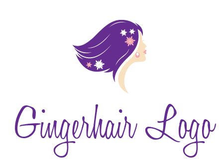 stars ornament on hair woman head fashion logo icon