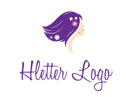 stars ornament on hair woman head fashion logo icon