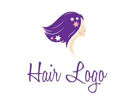 stars ornament on hair woman head fashion logo icon