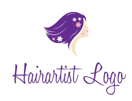 stars ornament on hair woman head fashion logo icon